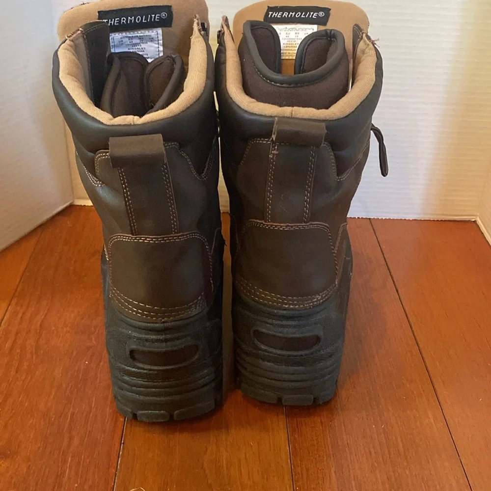 Northwest Territory Kingsley Thermolite Brown Rain & Snow Boots insulated sz 10